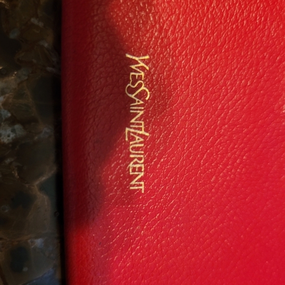 YSL red leather wallet - Picture 10 of 10